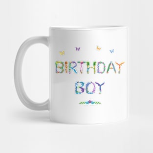 Birthday Boy - Tropical Word Art Mug